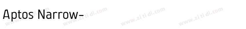 Aptos Narrow字体转换